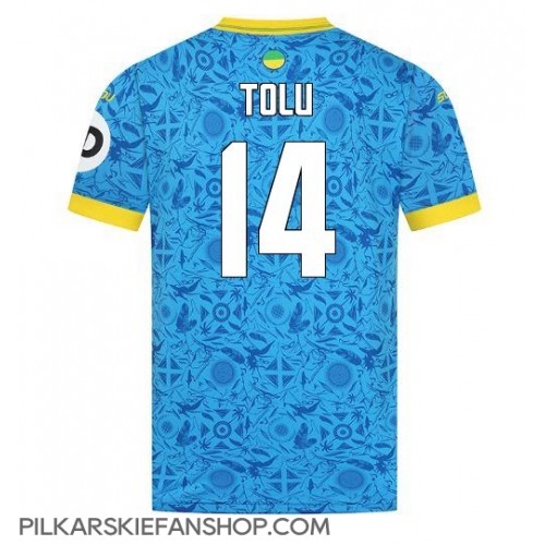 Koszulka piłkarska Wolves Tolu Arokodare #14 Strój Trzeci 2025-26 tanio Krótki Rękaw Koszulka piłkarska Wolves Tolu Arokodare #14 Strój Trzeci 2025-26 tanio Krótki Rękaw